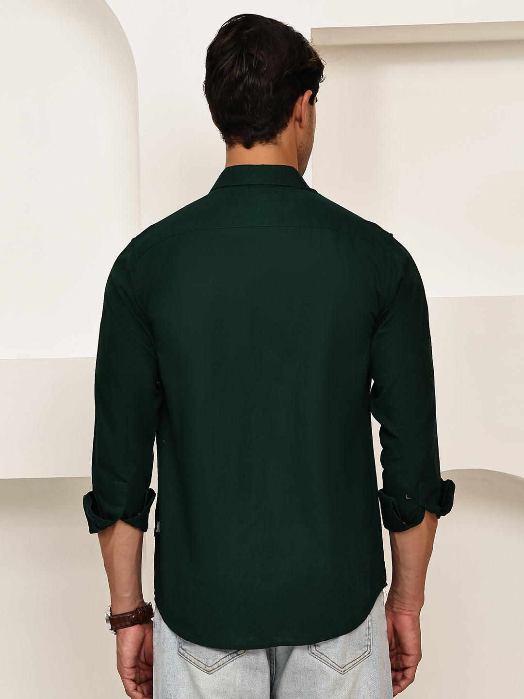 Solid Casual Shirt for Men ( RDSH 006Olive )