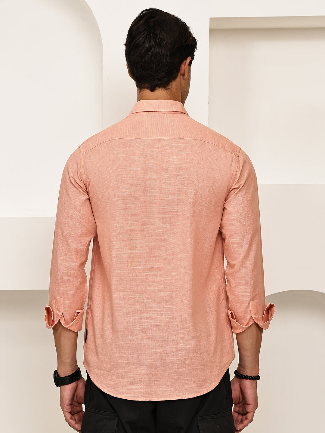 Solid Casual Shirt for Men ( RDSH 006Peach )