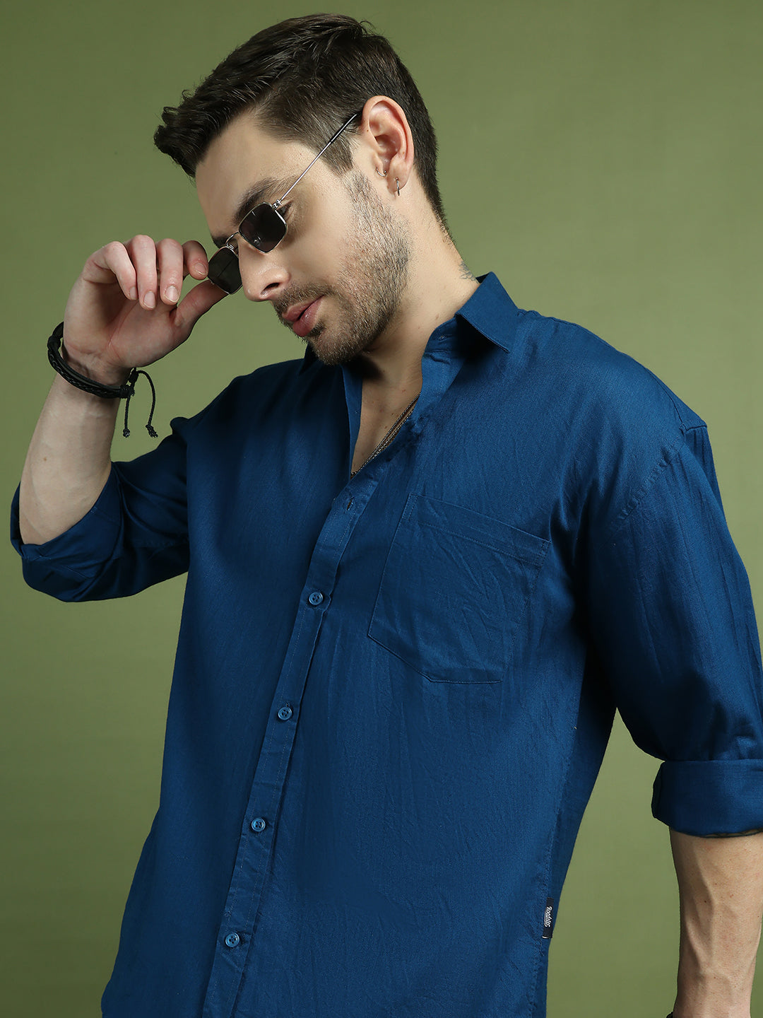 Solid Casual Shirt for Men ( RDSH 006Peacock )