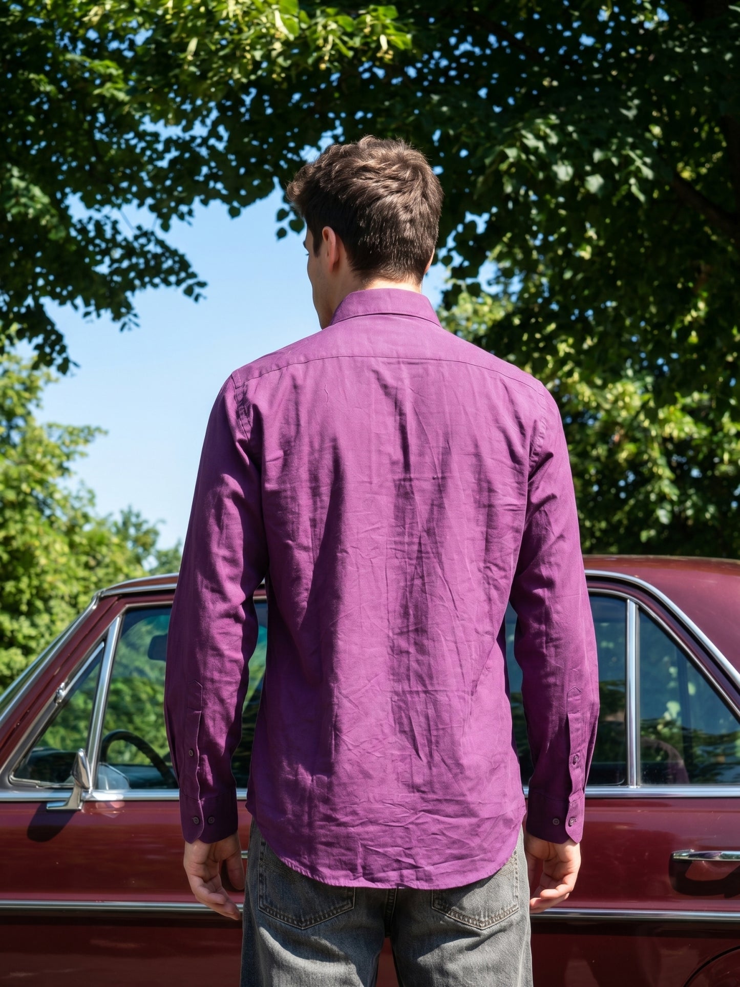 Solid Casual Shirt for Men ( RDSH 006Purple )