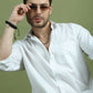 Solid Casual Shirt for Men ( RDSH 006White )
