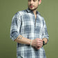 Checked Pure Cotton Casual Shirt for Men ( RDSH 007Blue )