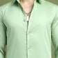 Satin Lycra Solid Casual Shirt for Men ( RDSH 008Pista )