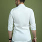Satin Lycra Solid Casual Shirt for Men ( RDSH 008White )