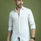 Satin Lycra Solid Casual Shirt for Men ( RDSH 008White )
