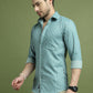 Men's Regular Fit Striped Casual Shirt ( RDSH 009Blue )