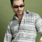 Classic Tartan Checked Pure Cotton Casual Shirt ( RDSH 010Grey )
