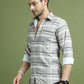 Classic Tartan Checked Pure Cotton Casual Shirt ( RDSH 010Grey )