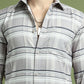 Classic Tartan Checked Pure Cotton Casual Shirt ( RDSH 010Grey )