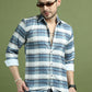 Classic Textured Pure Cotton Casual Shirt ( RDSH 011Blue )