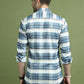 Classic Textured Pure Cotton Casual Shirt ( RDSH 011Blue )