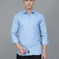 Solid Linen Casual Shirt for Men ( RDSH 012Blue )