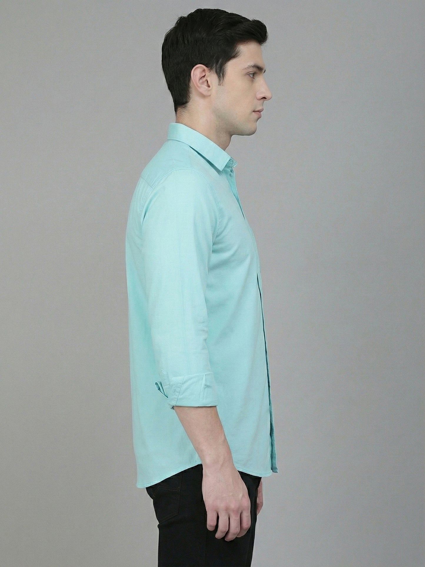 Solid Linen Casual Shirt for Men ( RDSH 012Green )