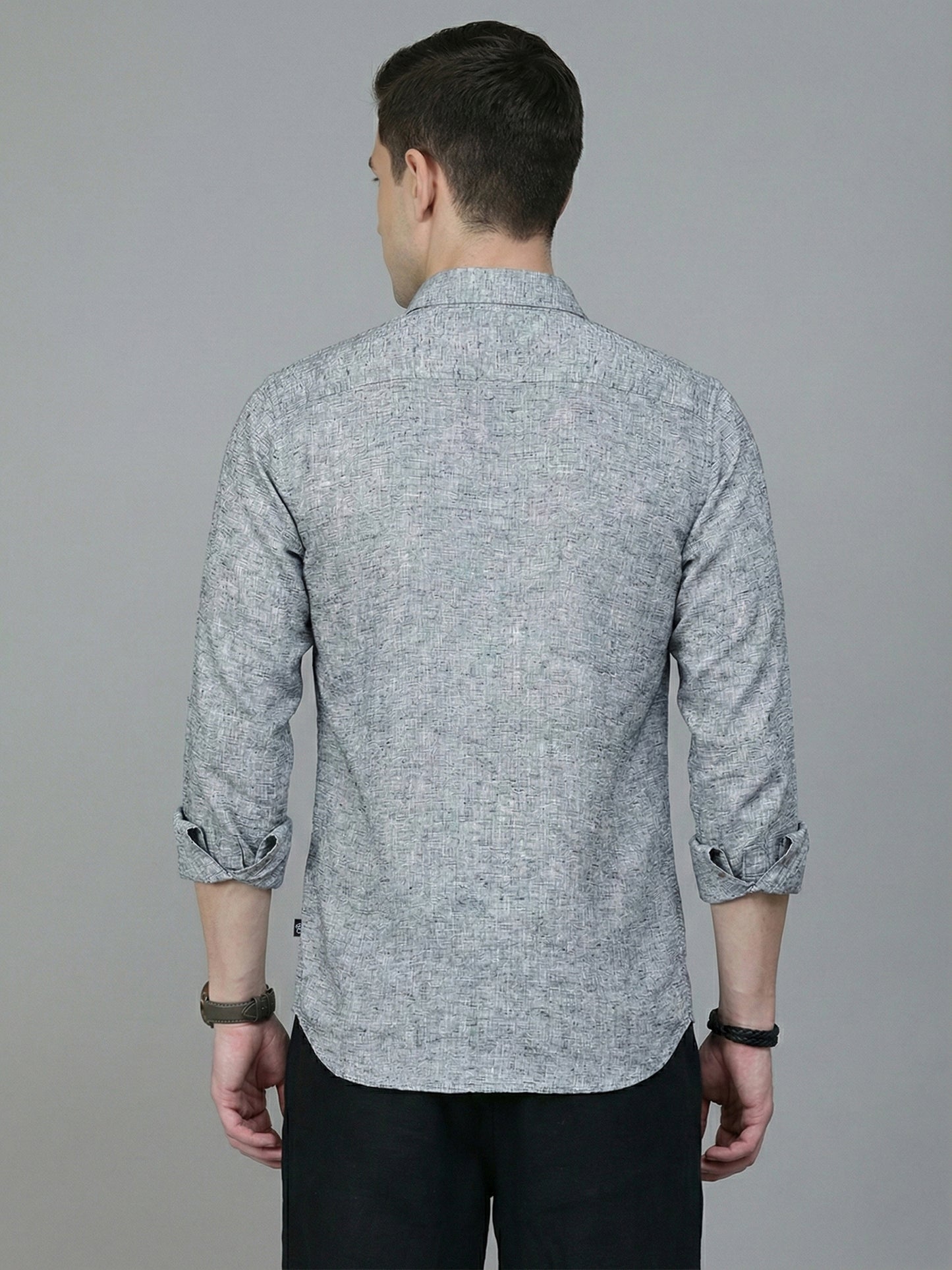 Solid Linen Casual Shirt for Men ( RDSH 012Grey )