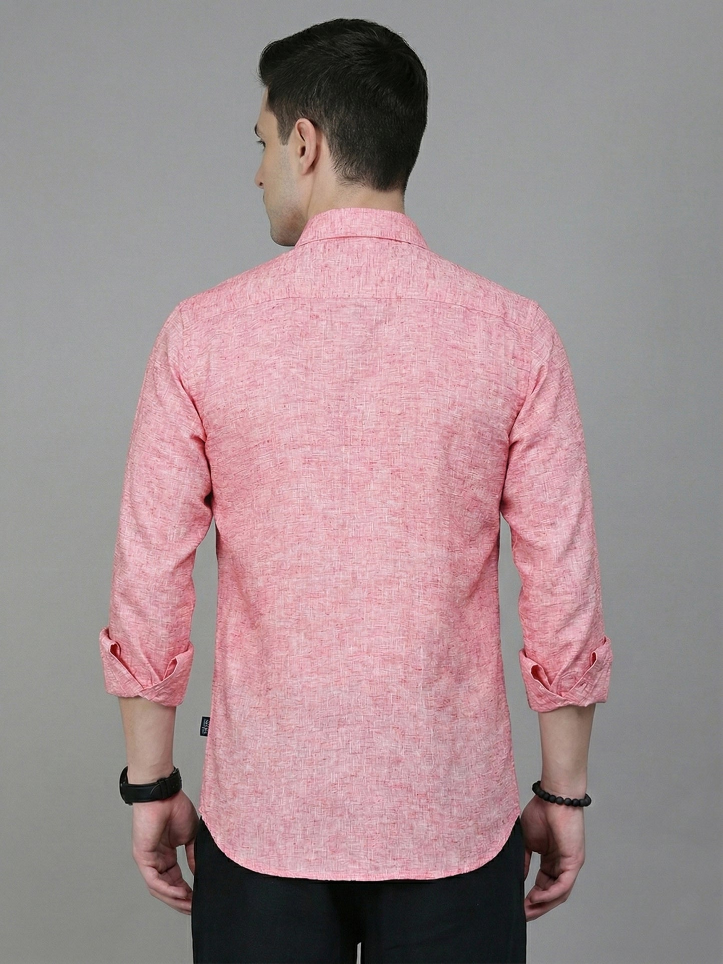 Solid Linen Casual Shirt for Men ( RDSH 012Red )