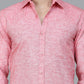 Solid Linen Casual Shirt for Men ( RDSH 012Red )