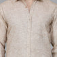 Solid Linen Casual Shirt for Men ( RDSH 012Rust )