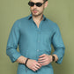 Woven Design Magenta Casual Shirt for Men ( RDSH 013Blue )