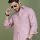 Woven Design Magenta Casual Shirt for Men ( RDSH 013Magenta )
