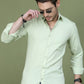 Woven Design Pista Green Casual Shirt for Men ( RDSH 013Pista )
