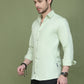 Woven Design Pista Green Casual Shirt for Men ( RDSH 013Pista )