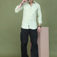 Woven Design Pista Green Casual Shirt for Men ( RDSH 013Pista )