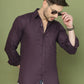 Woven Design Magenta Casual Shirt for Men ( RDSH 013Purple )