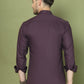 Woven Design Magenta Casual Shirt for Men ( RDSH 013Purple )
