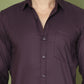 Woven Design Magenta Casual Shirt for Men ( RDSH 013Purple )