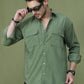 Classic Corduroy Shirt with Dual Pockets ( RDSH 014Pista )