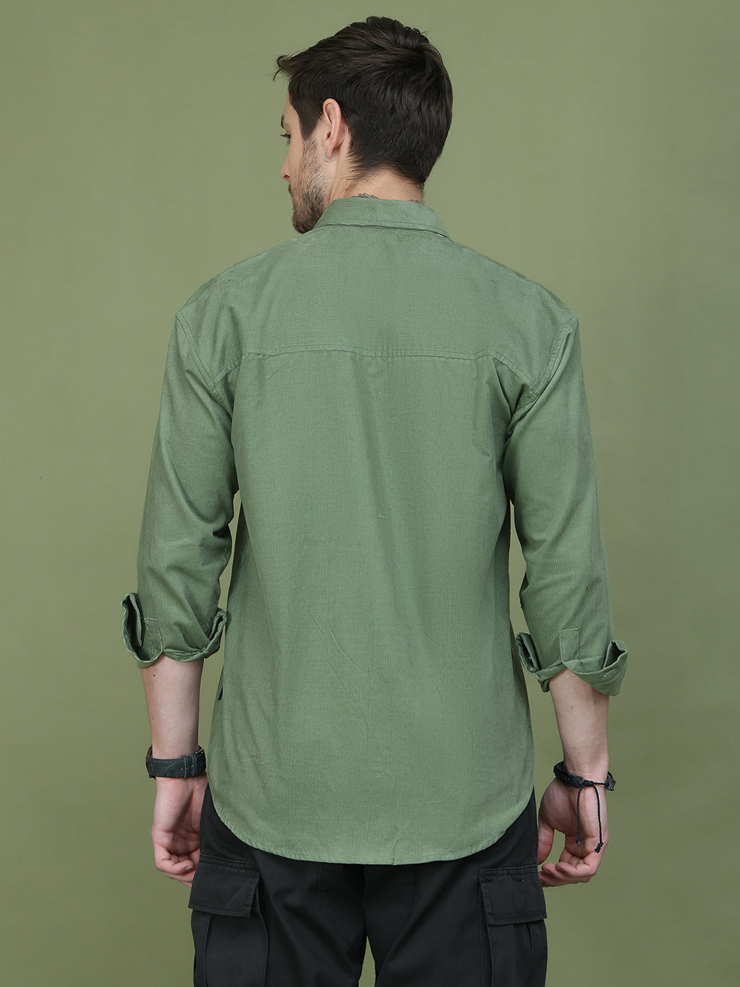 Classic Corduroy Shirt with Dual Pockets ( RDSH 014Pista )