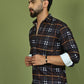 Checkered Casual Shirt for Men ( RDSH 015Coffee )
