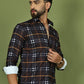 Checkered Casual Shirt for Men ( RDSH 015Coffee )