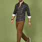 Checkered Casual Shirt for Men ( RDSH 015Coffee )