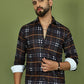 Checkered Casual Shirt for Men ( RDSH 015Coffee )