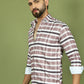 Classic Textured Pure Cotton Casual Shirt ( RDSH 016Brown )