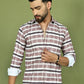 Classic Textured Pure Cotton Casual Shirt ( RDSH 016Brown )