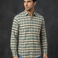 Classic Textured Pure Cotton Casual Shirt ( RDSH 016Green )