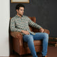 Classic Textured Pure Cotton Casual Shirt ( RDSH 016Green )