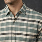 Classic Textured Pure Cotton Casual Shirt ( RDSH 016Green )