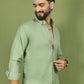 Casual Cotton Blend Shirt for Men ( RDSH 017Pista )