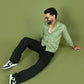 Casual Cotton Blend Shirt for Men ( RDSH 017Pista )