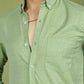 Casual Cotton Blend Shirt for Men ( RDSH 017Pista )