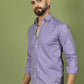 Casual Cotton Blend Shirt for Men ( RDSH 017Purple )