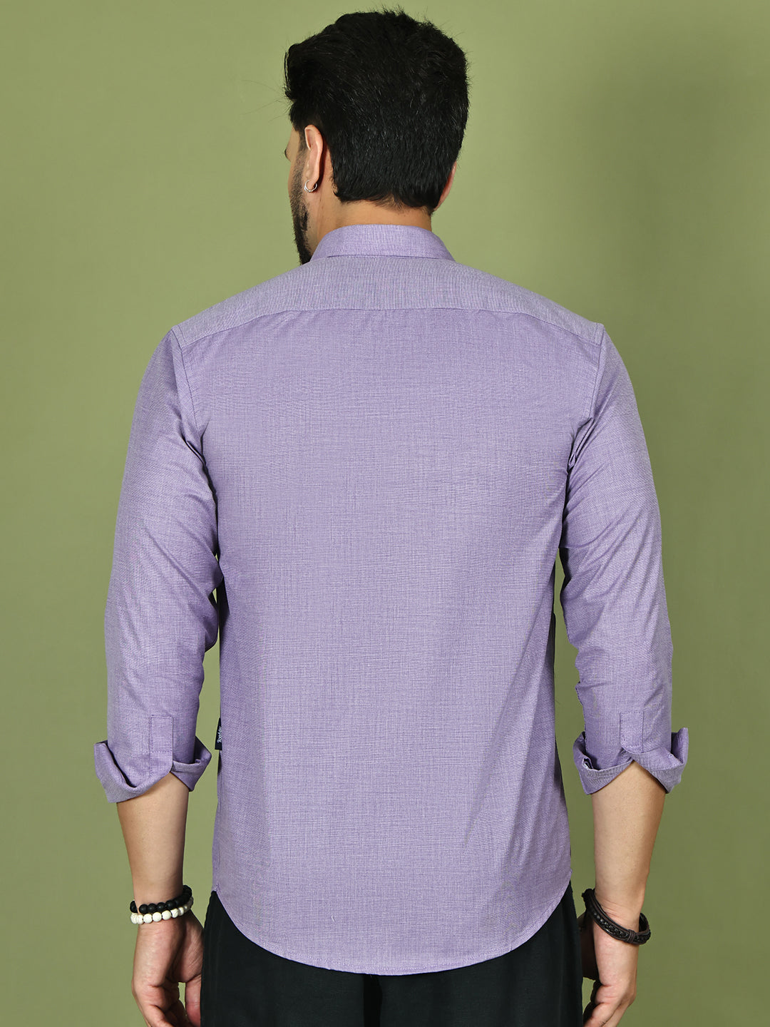 Casual Cotton Blend Shirt for Men ( RDSH 017Purple )