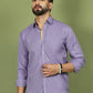 Casual Cotton Blend Shirt for Men ( RDSH 017Purple )