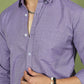 Casual Cotton Blend Shirt for Men ( RDSH 017Purple )