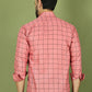 Classic Checked Shirt for Men ( RDSH 018Peach )
