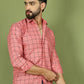 Classic Checked Shirt for Men ( RDSH 018Peach )
