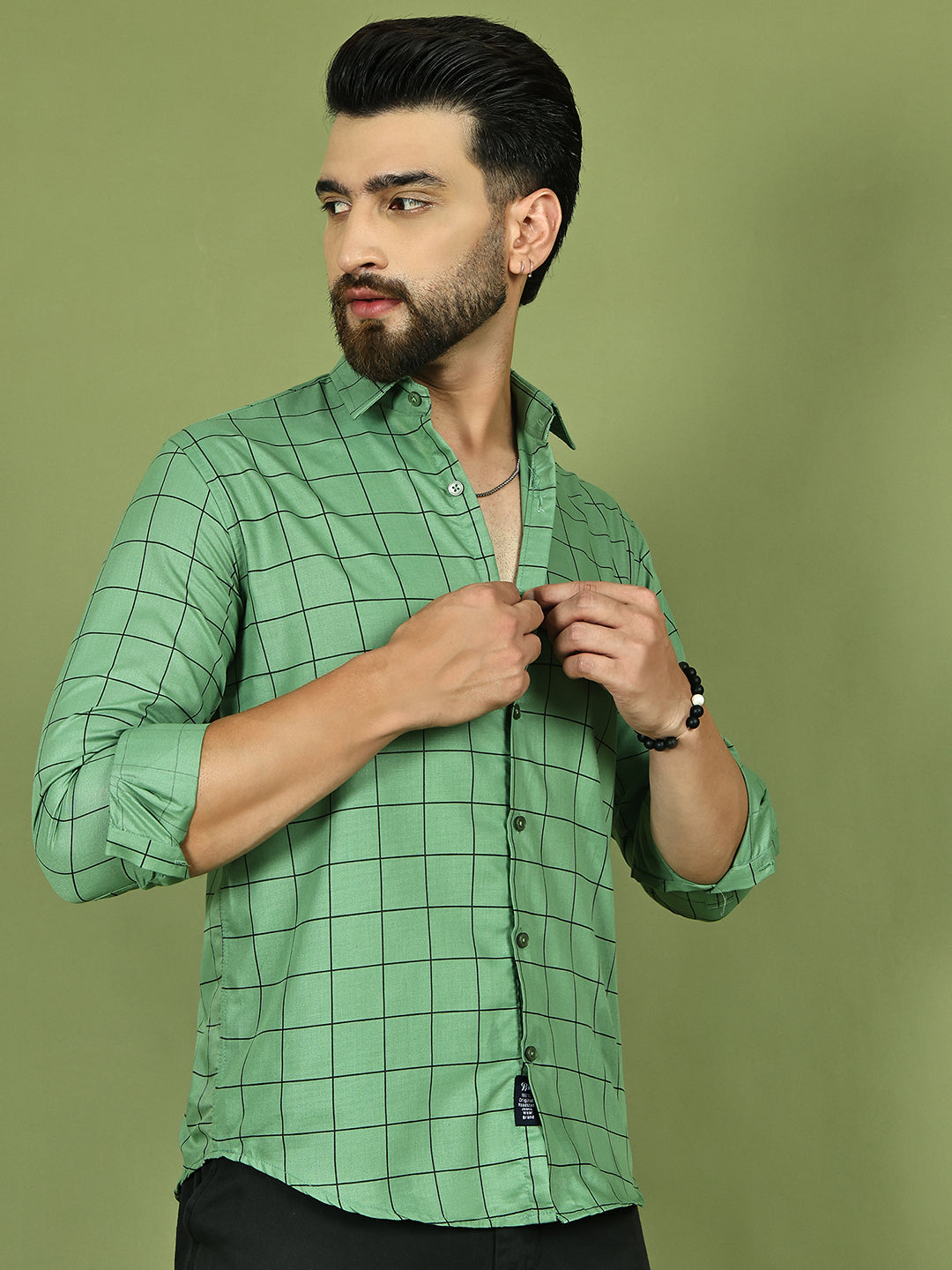 Classic Checked Shirt for Men ( RDSH 018Pista )